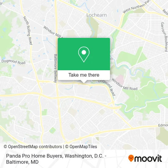 Panda Pro Home Buyers map