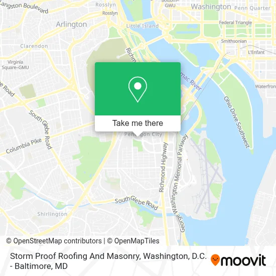 Storm Proof Roofing And Masonry map