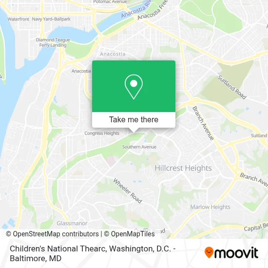 Children's National Thearc map