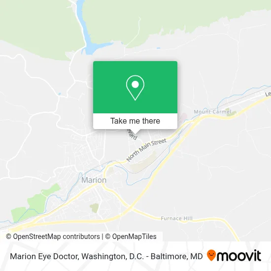 Marion Eye Doctor map