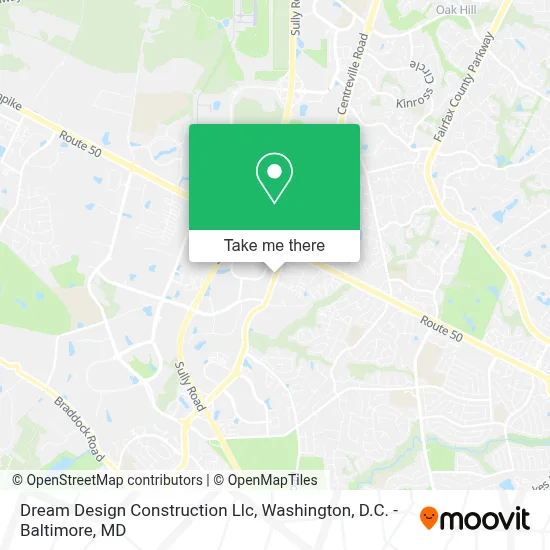 Dream Design Construction Llc map