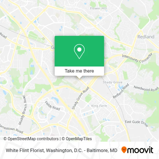 White Flint Florist map