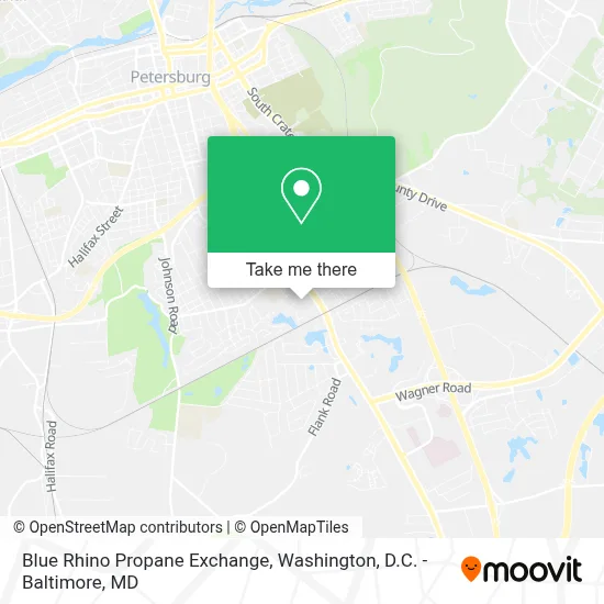 Blue Rhino Propane Exchange map