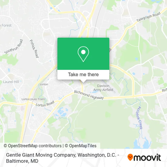 Gentle Giant Moving Company map