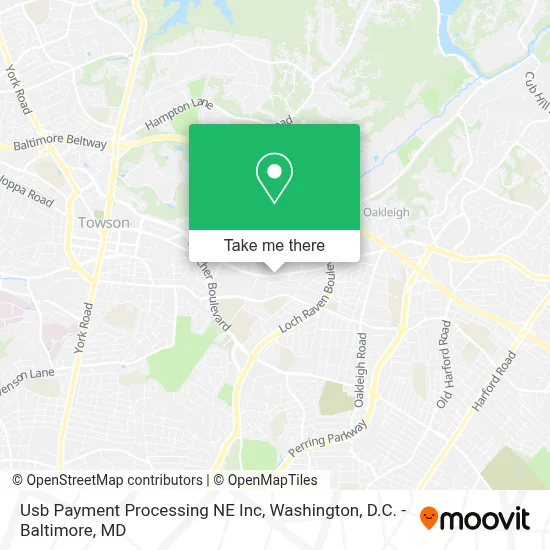 Usb Payment Processing NE Inc map