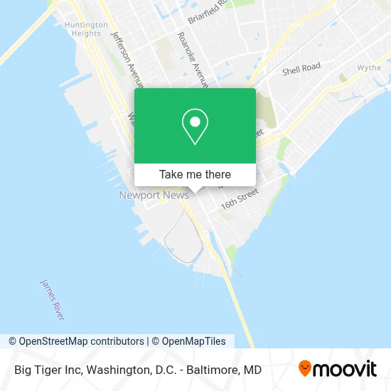 Big Tiger Inc map