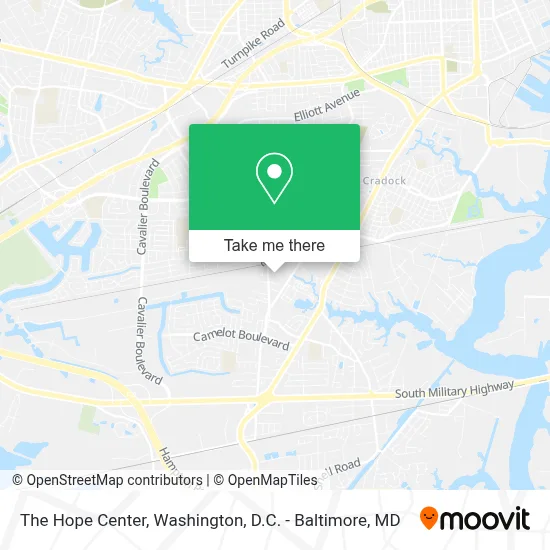 The Hope Center map