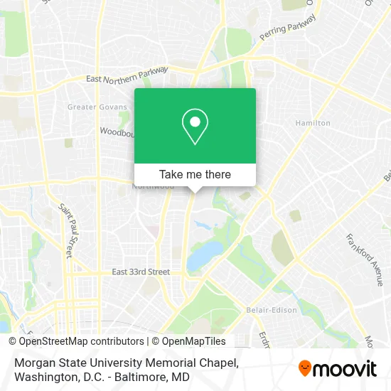 Morgan State University Memorial Chapel map