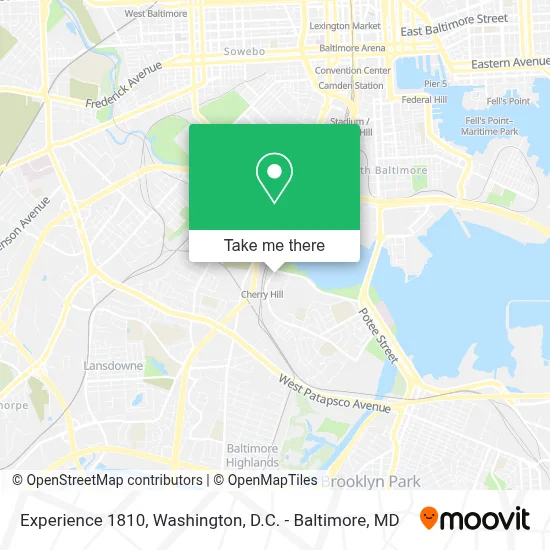 Experience 1810 map