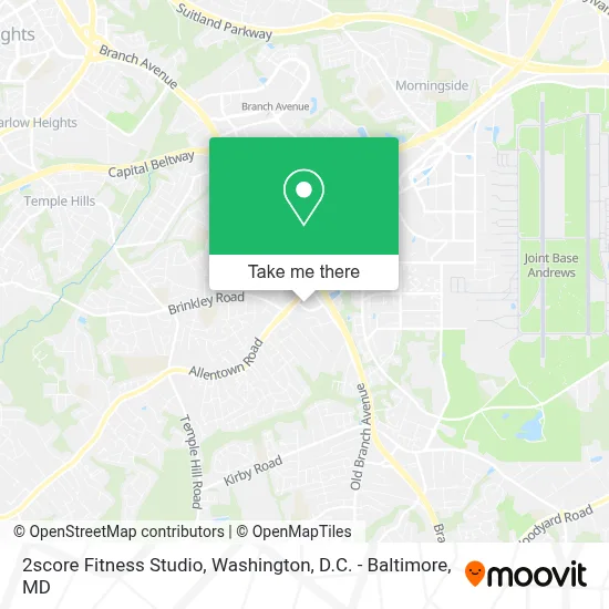 2score Fitness Studio map