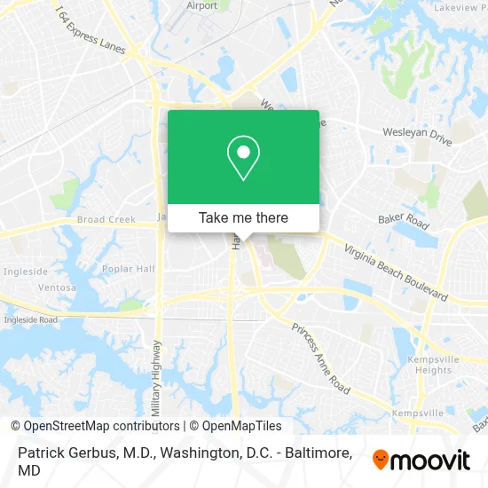 Patrick Gerbus, M.D. map
