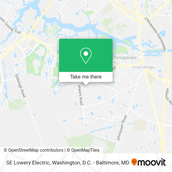 SE Lowery Electric map
