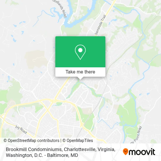 Brookmill Condominiums, Charlottesville, Virginia map
