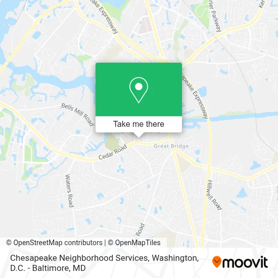 Chesapeake Neighborhood Services map