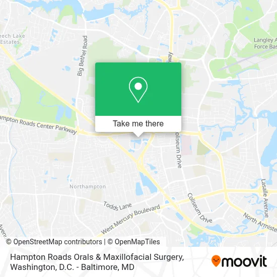 Hampton Roads Orals & Maxillofacial Surgery map