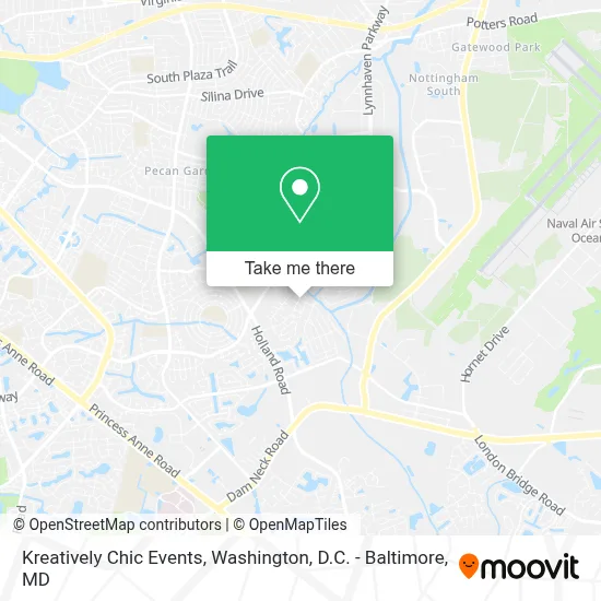 Kreatively Chic Events map
