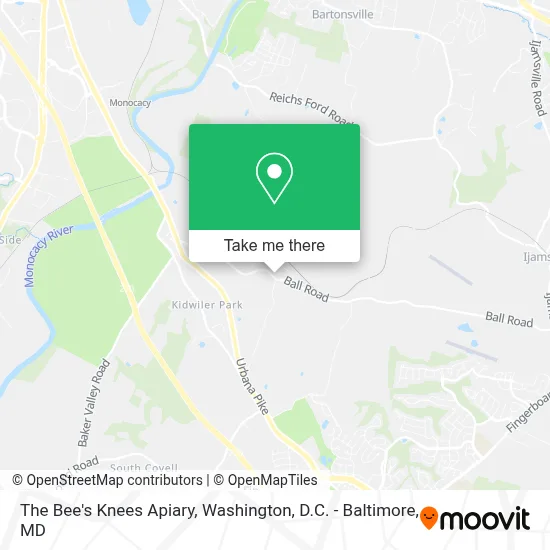 The Bee's Knees Apiary map