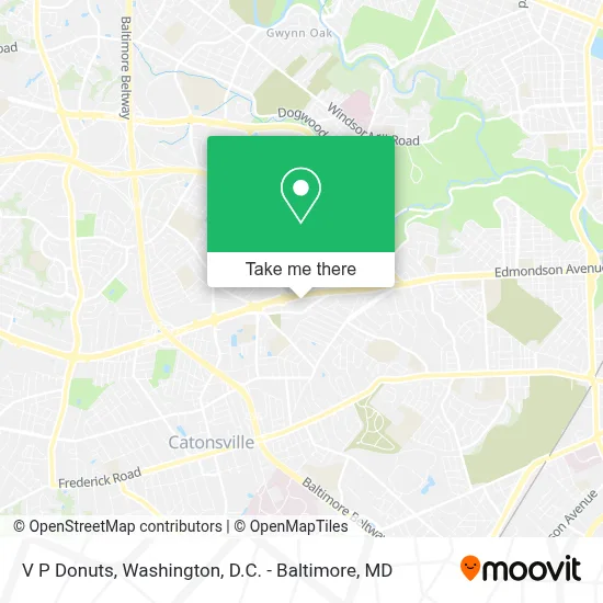V P Donuts map