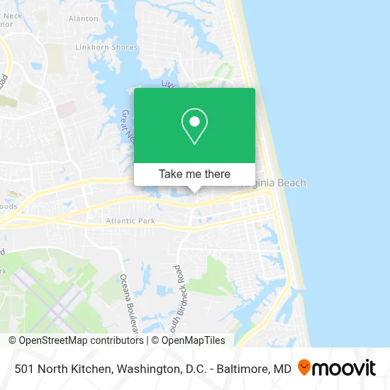 501 North Kitchen map