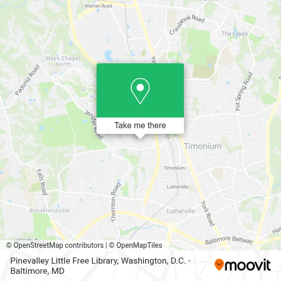 Pinevalley Little Free Library map