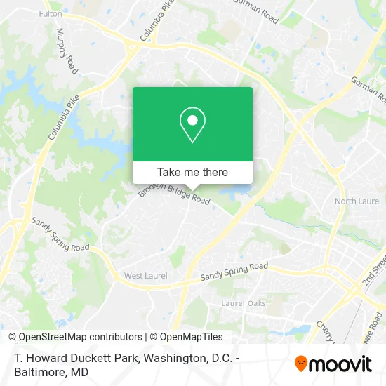 T. Howard Duckett Park map