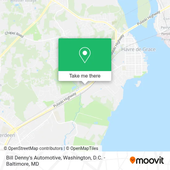 Bill Denny's Automotive map