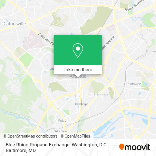 Blue Rhino Propane Exchange map
