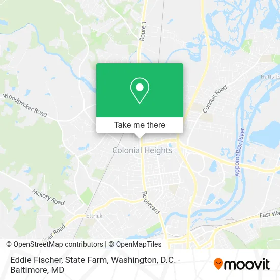 Eddie Fischer, State Farm map