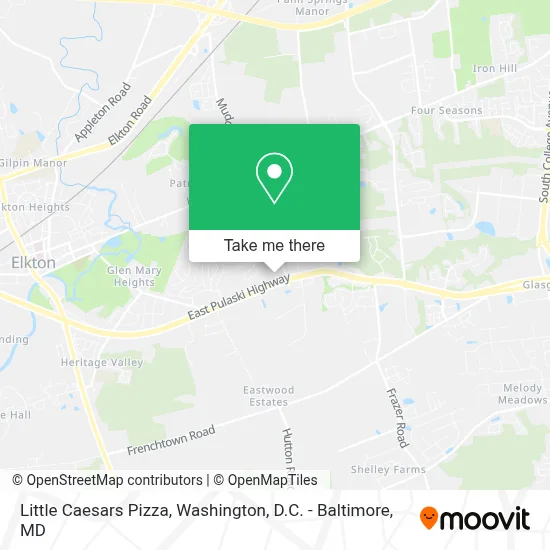 Little Caesars Pizza map