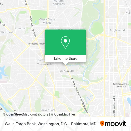 Wells Fargo Bank map