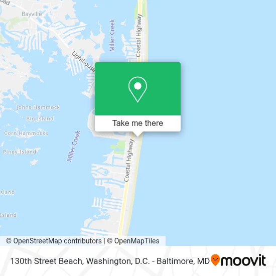 130th Street Beach map