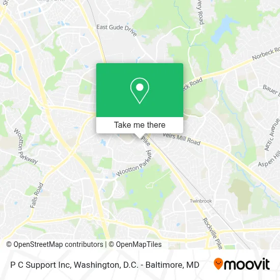 P C Support Inc map