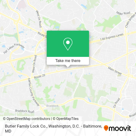 Butler Family Lock Co. map