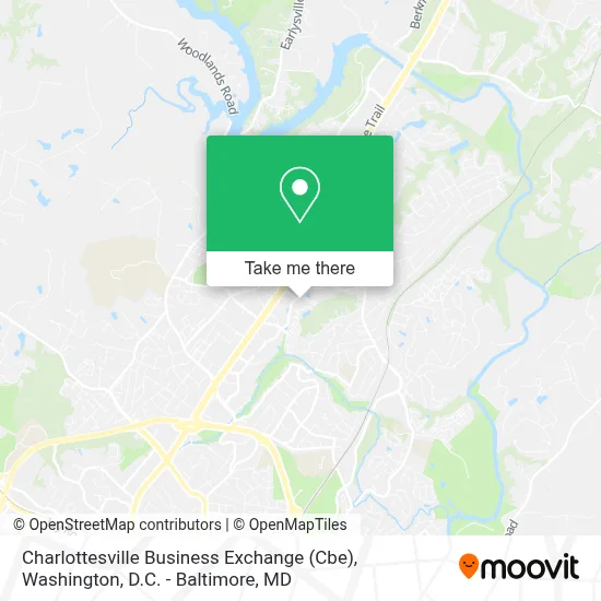 Charlottesville Business Exchange (Cbe) map