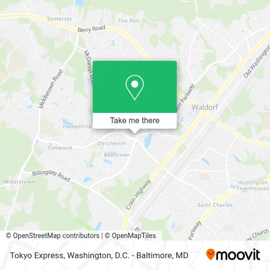 Tokyo Express map