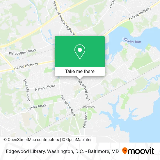 Edgewood Library map