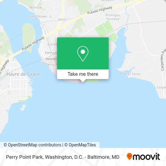 Perry Point Park map