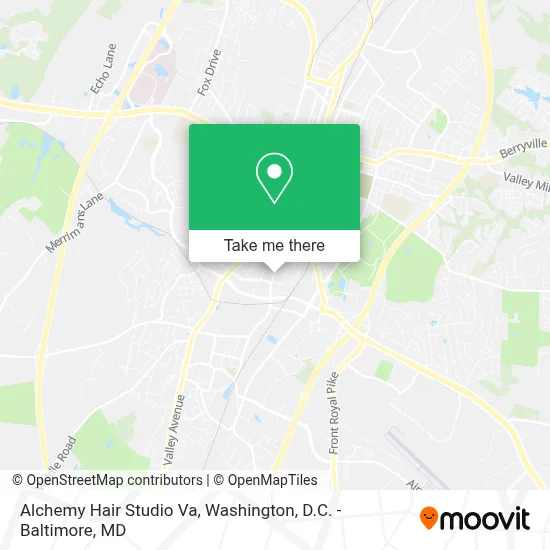Alchemy Hair Studio Va map