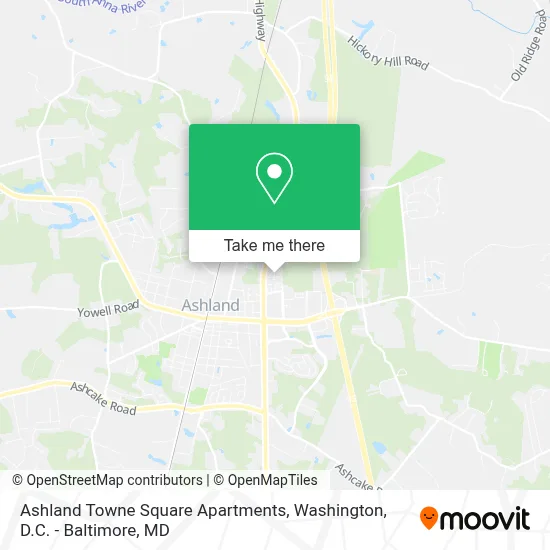 Ashland Towne Square Apartments map