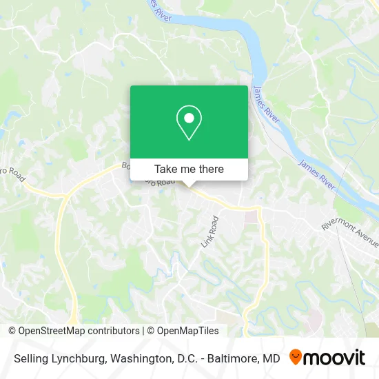 Selling Lynchburg map