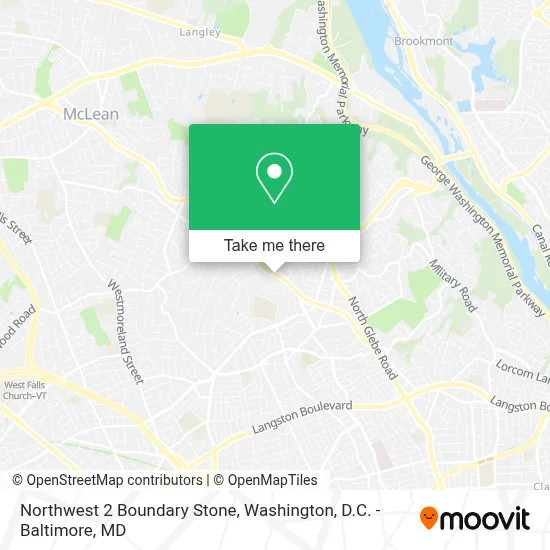 Northwest 2 Boundary Stone map