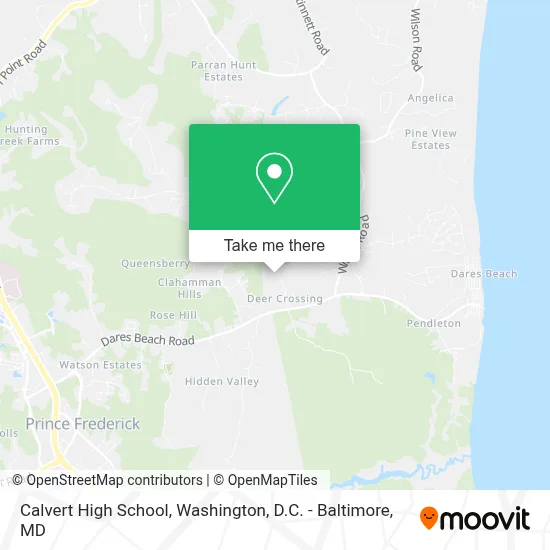 Calvert High School map