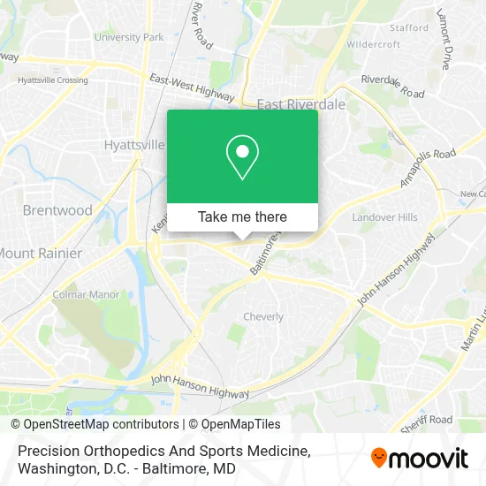 Precision Orthopedics And Sports Medicine map