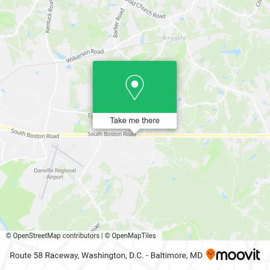 Route 58 Raceway map