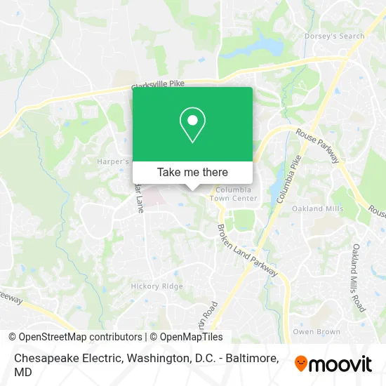 Chesapeake Electric map