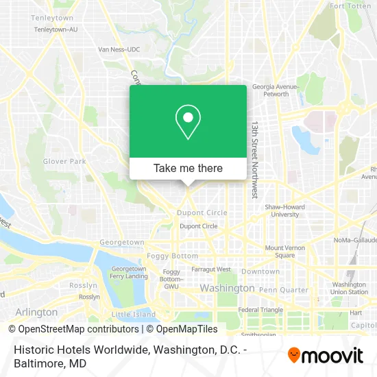 Historic Hotels Worldwide map