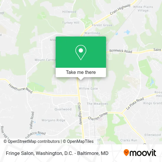 Fringe Salon map