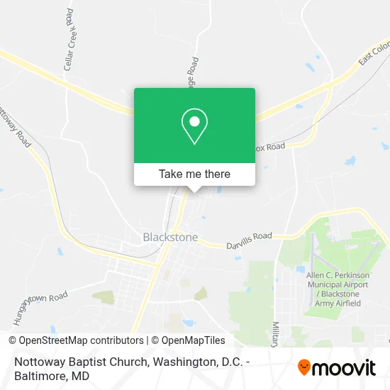 Nottoway Baptist Church map