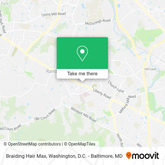 Braiding  Hair Max map