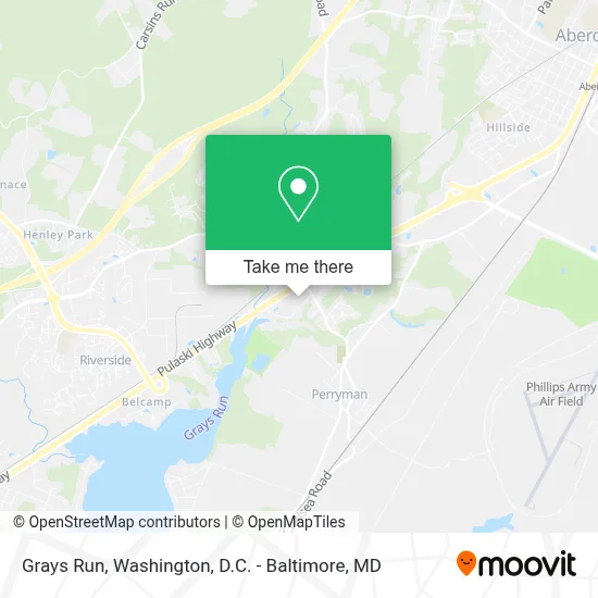 Grays Run map